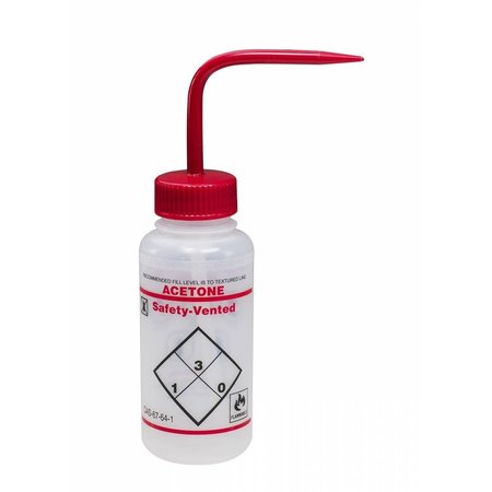 BEL-ART Safety Vented Wash Bottle, Acetone, 16oz, 3/PK 248671